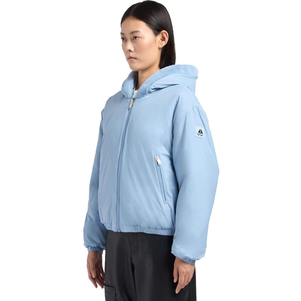 Veste en nylon bleu clair pour femme Moose Knuckles