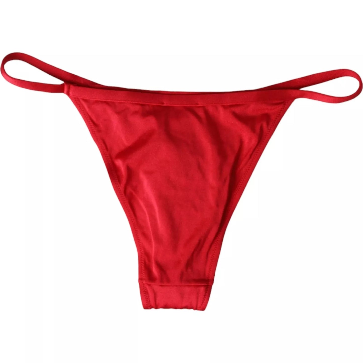 Bas de bikini Dolce & Gabbana en nylon extensible rouge