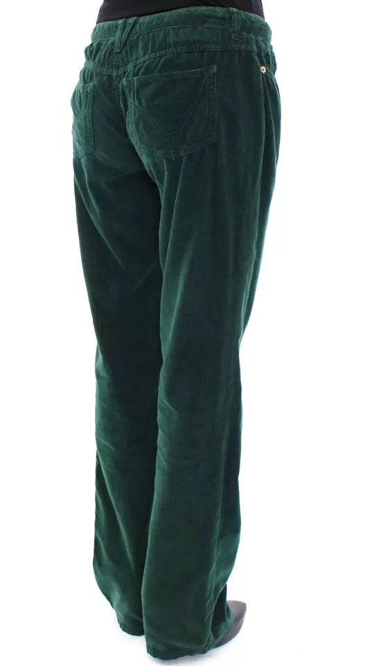 Dolce & Gabbana Green Cotton Corduroys SLIMMY Fit D&G Pants by Dolce & Gabbana