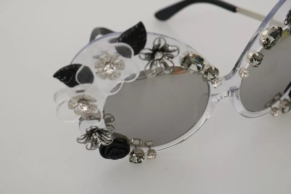 Dolce & Gabbana Transparent DG4292 Round Crystal Sunglasses by Dolce & Gabbana