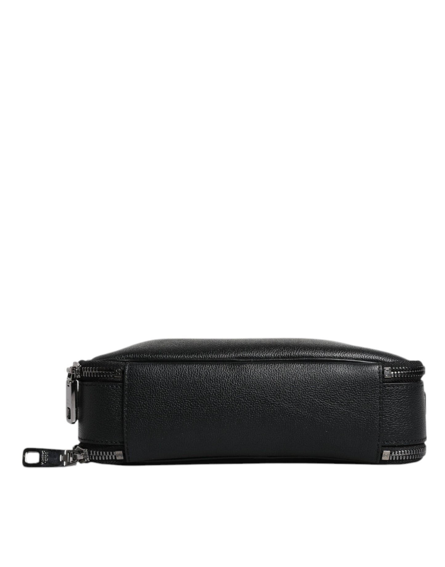 Sac bandoulière Dolce & Gabbana en nylon noir avec logo et poignée supérieure