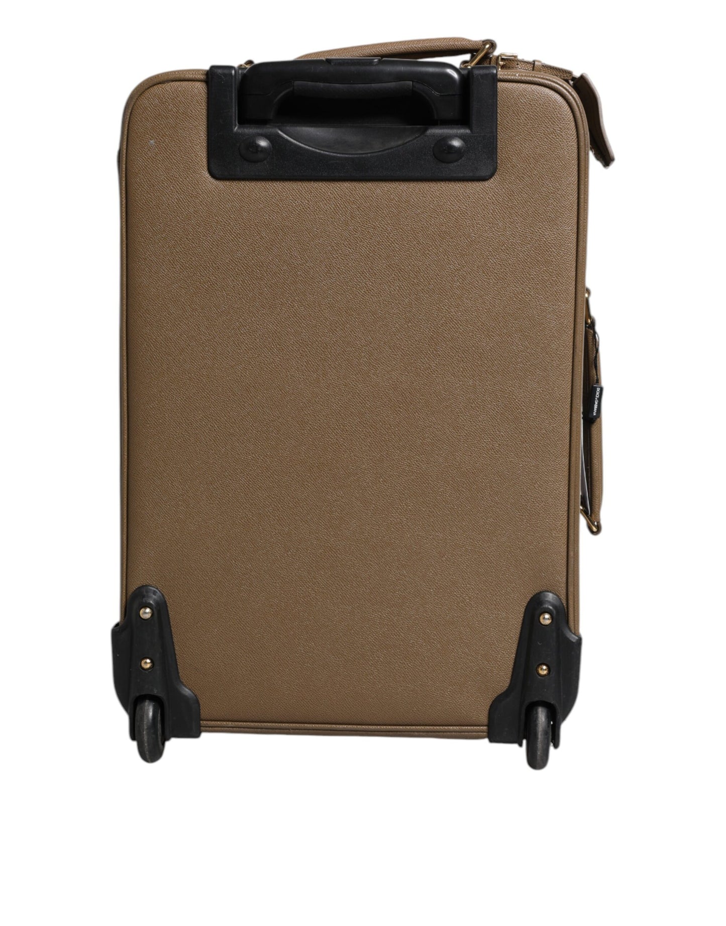 Valise de voyage à roulettes Dolce & Gabbana en cuir fuchsia kaki