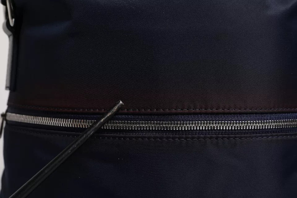 Sac à langer fourre-tout en nylon bleu foncé Dolce & Gabbana