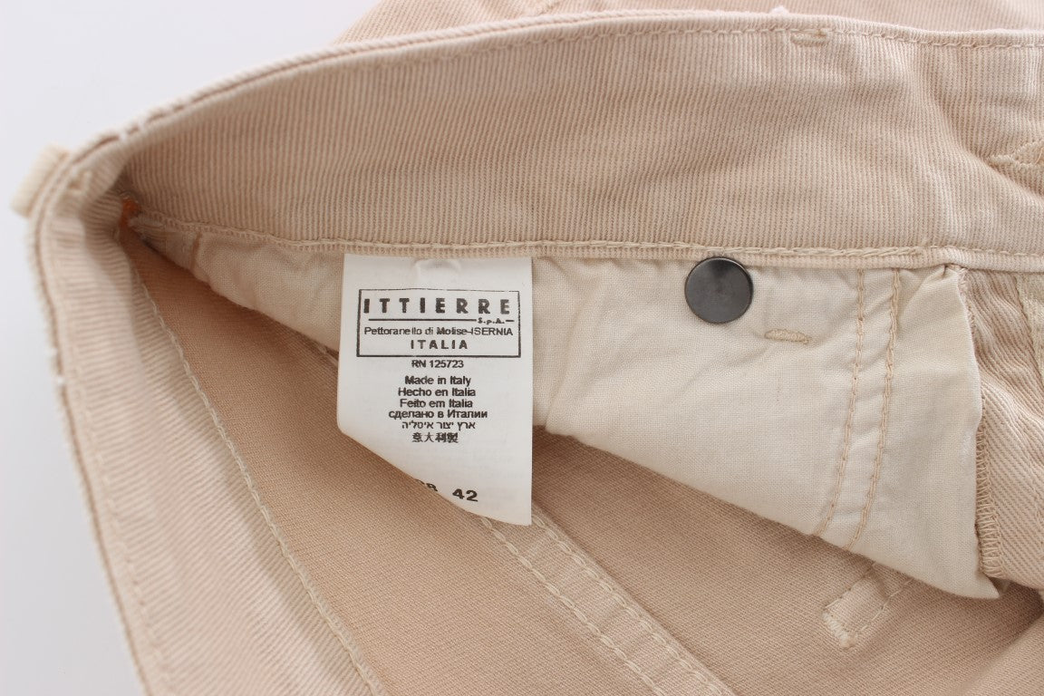 Jean slim en coton stretch beige Cavalli