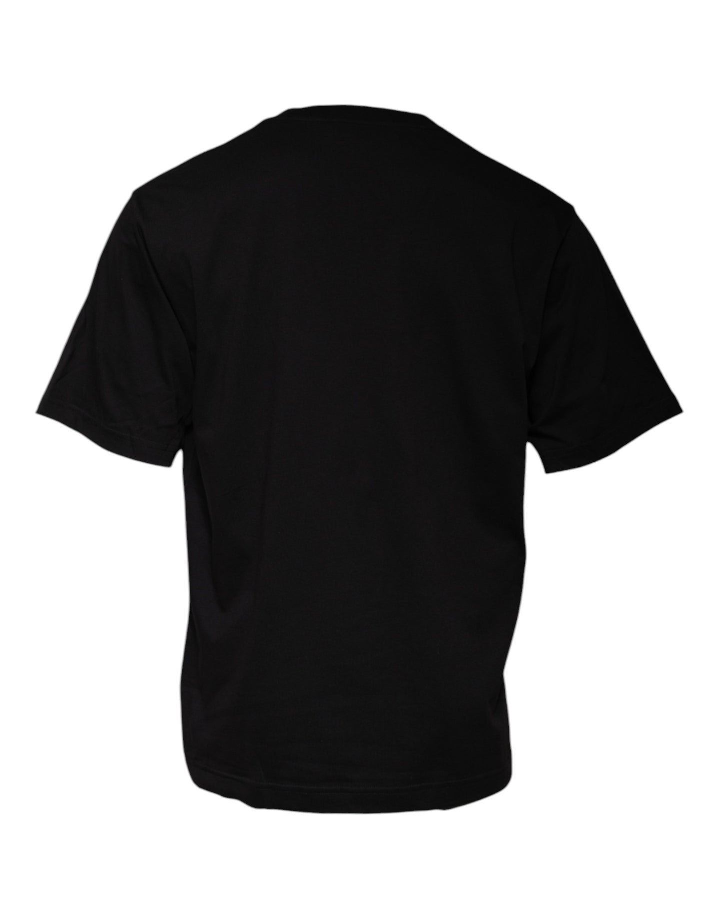 Dolce & Gabbana Black Logo Print Cotton Crew Neck T-shirt by Dolce & Gabbana