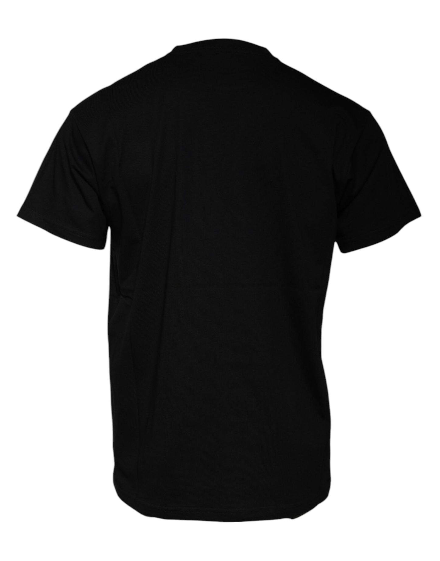 T-shirt col rond manches courtes en coton noir à imprimé logo Balenciaga