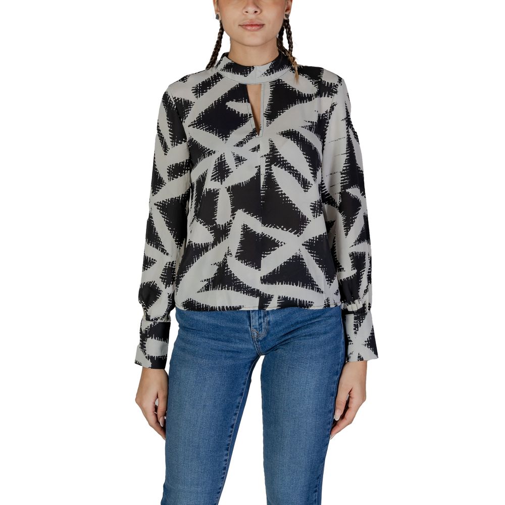 Jacqueline De Yong Orange Recycled Polyester Blouse