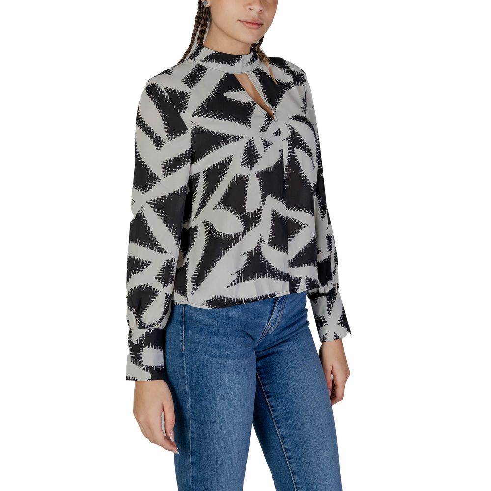 Jacqueline De Yong Orange Recycled Polyester Blouse