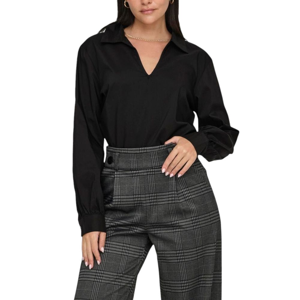 Chemise en coton noir Jacqueline De Yong