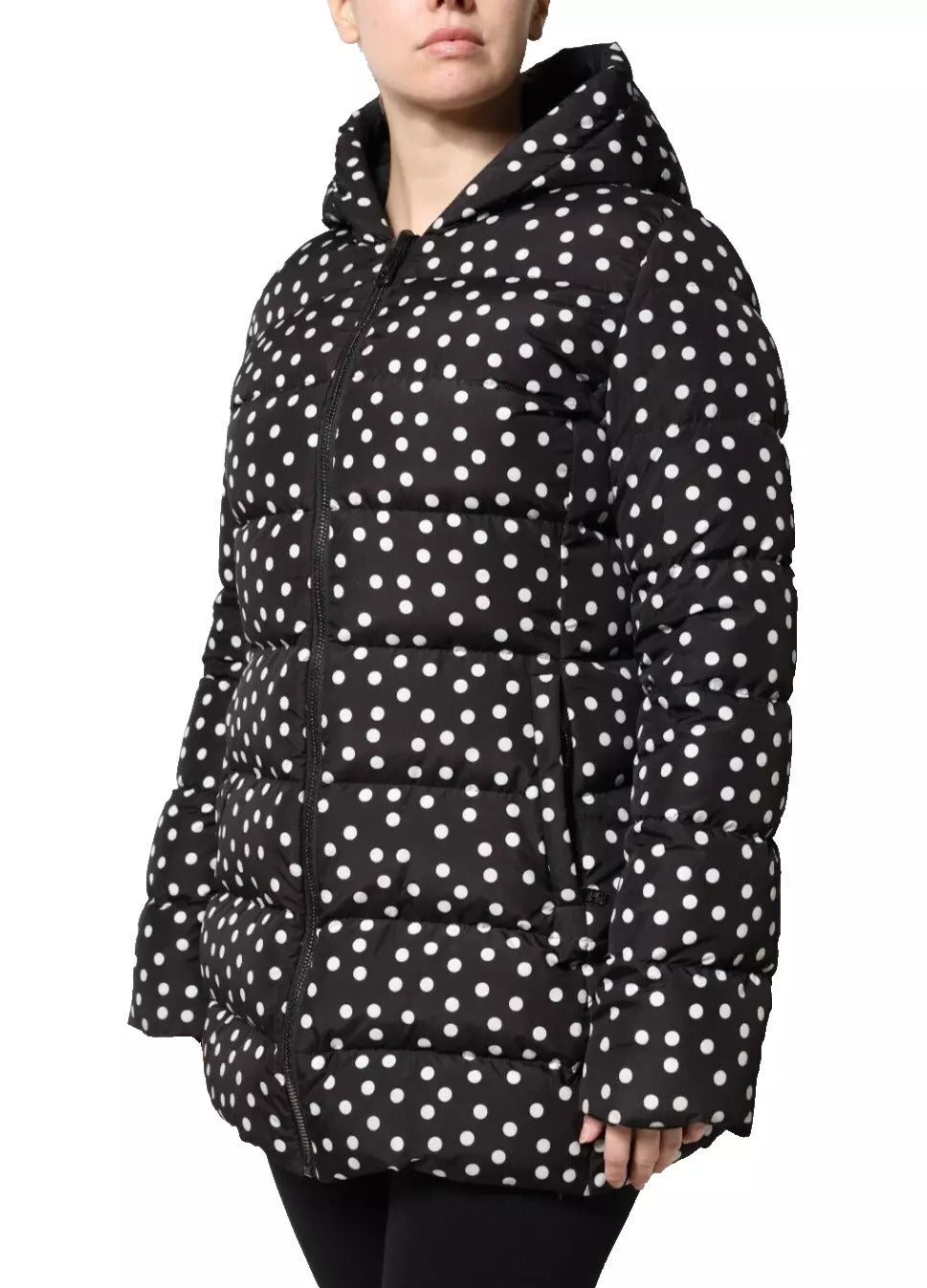Dolce & Gabbana Élégante veste à capuche noire zippée