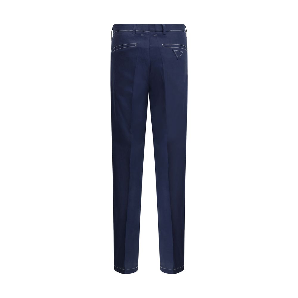 Pantalon en lin Prada