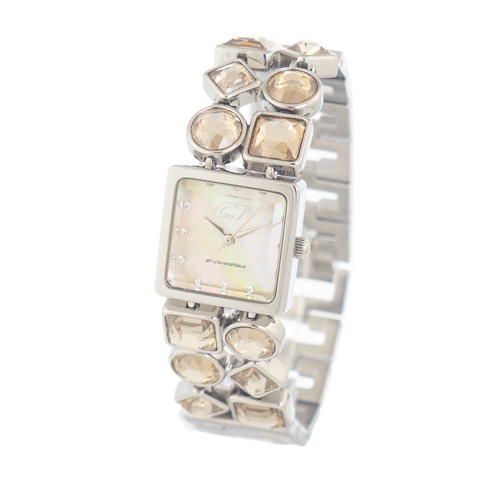 Montre Chronotech en acier inoxydable argenté