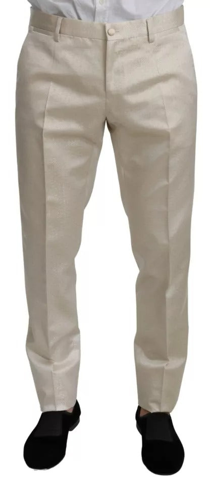 Dolce & Gabbana Beige Wool Crème 3 Piece SICILIA Shawl Suit by Dolce & Gabbana