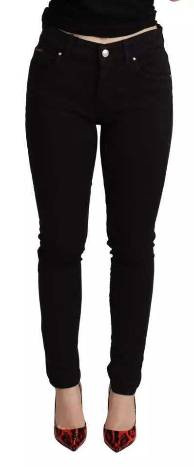 Dolce & Gabbana Black Cotton Stretch Skinny Denim Jeans by Dolce & Gabbana