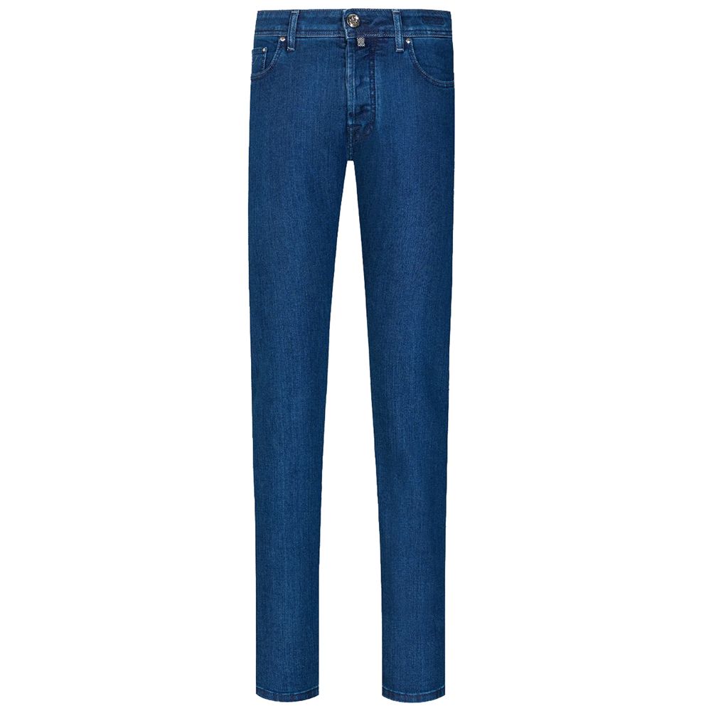 Jacob Cohen Blue Cotton Men Jeans by Jacob Cohen