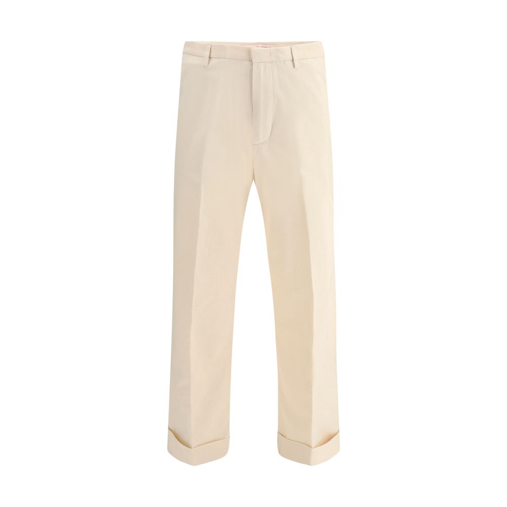 Pantalon large en coton Valentino