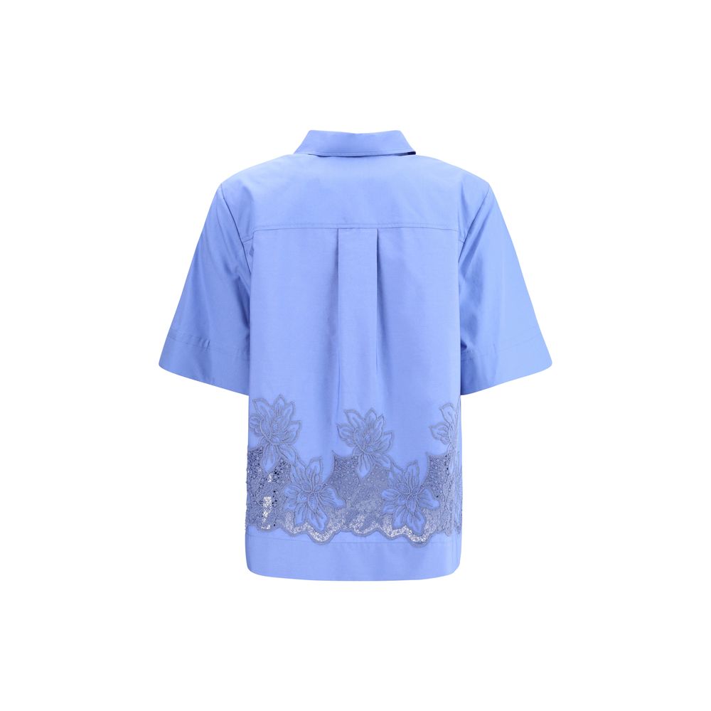 PAROSH Short sleeves embroidered Shirt