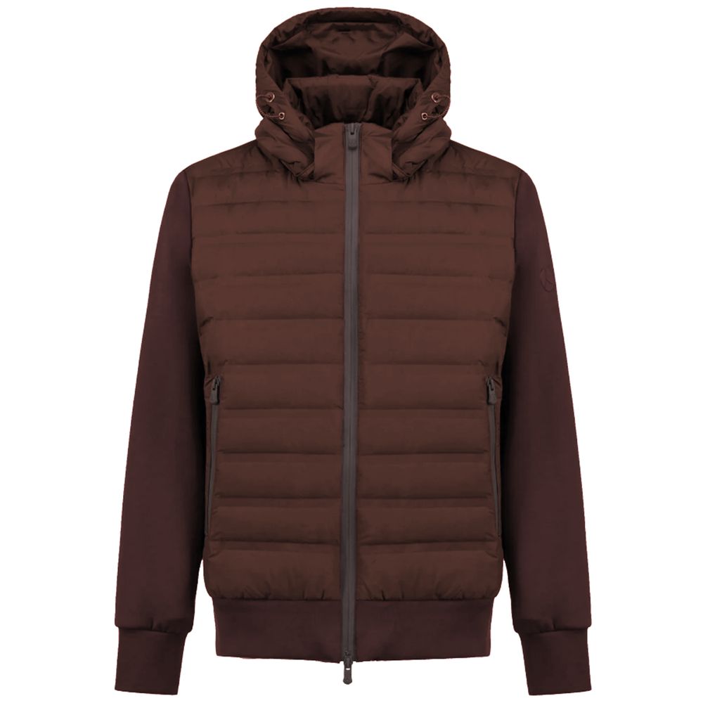 People Of Shibuya Brown Polyester Jacket by People Of Shibuya