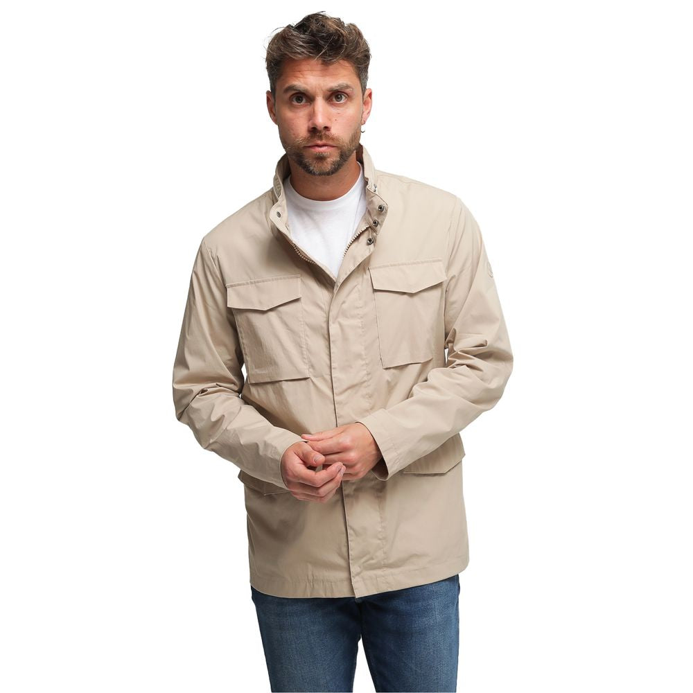 People Of Shibuya Beige Cotton Jacket by People Of Shibuya