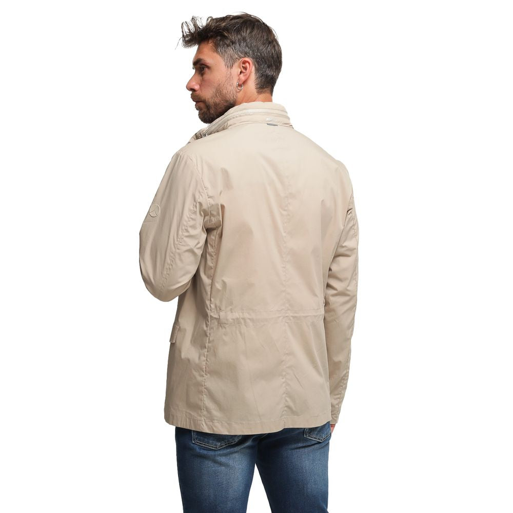 People Of Shibuya Beige Cotton Jacket by People Of Shibuya