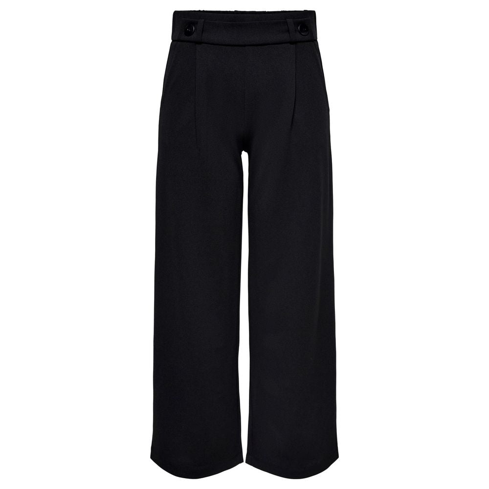 Pantalon en polyester noir Jacqueline De Yong