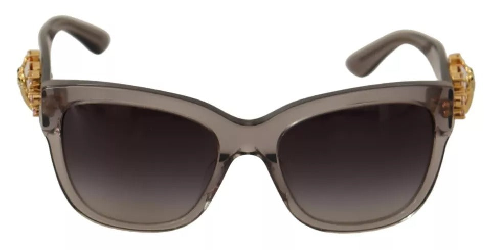 Dolce & Gabbana DG 4247-B-F Clear Embellished Crystal Acetate Sunglasses by Dolce & Gabbana