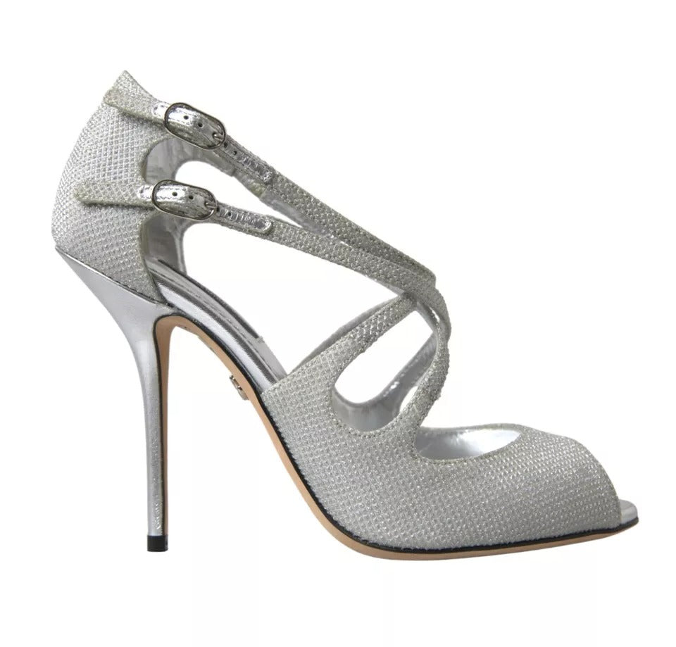 Sandales à talons et escarpins Dolce & Gabbana à reflets argentés