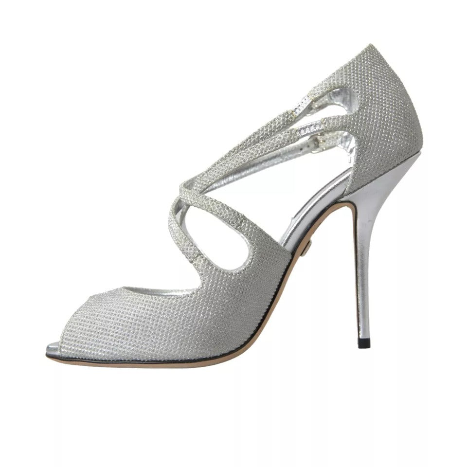Sandales à talons et escarpins Dolce & Gabbana à reflets argentés