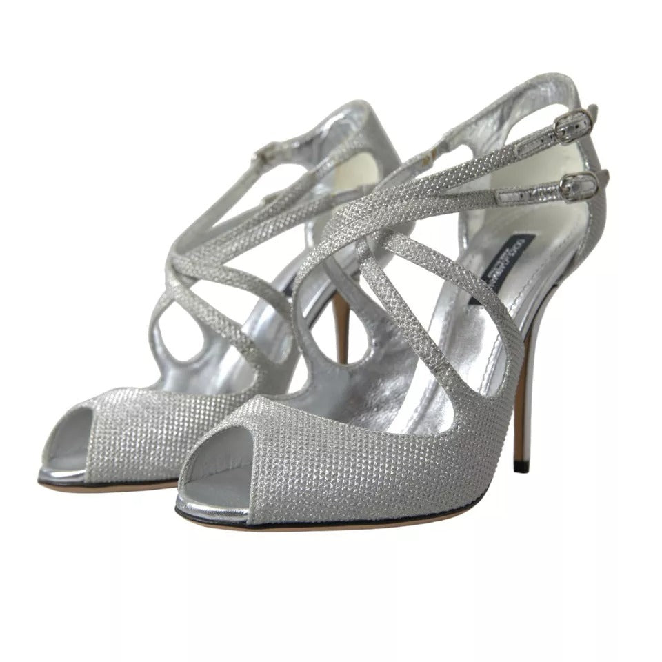 Sandales à talons et escarpins Dolce & Gabbana à reflets argentés