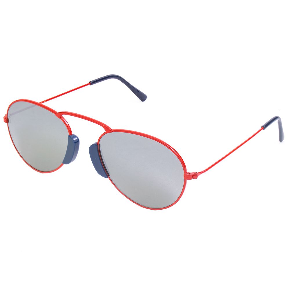 Lunettes de soleil en métal rouge LGR