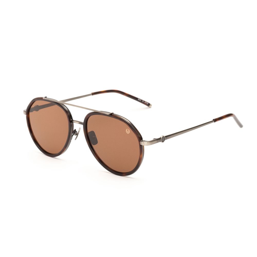 Lunettes de soleil Belstaff en titane marron