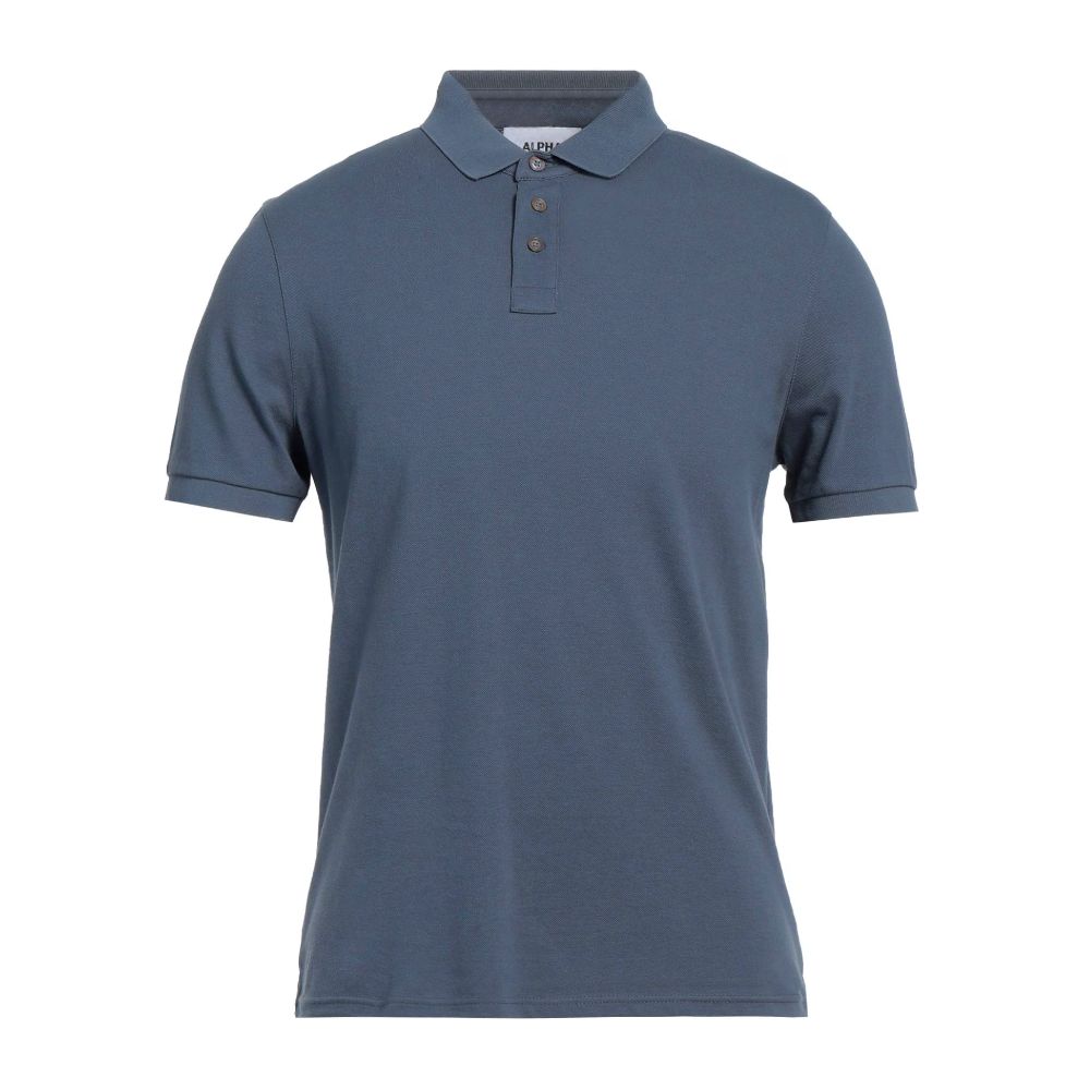 Polo en coton bleu Alpha Studio