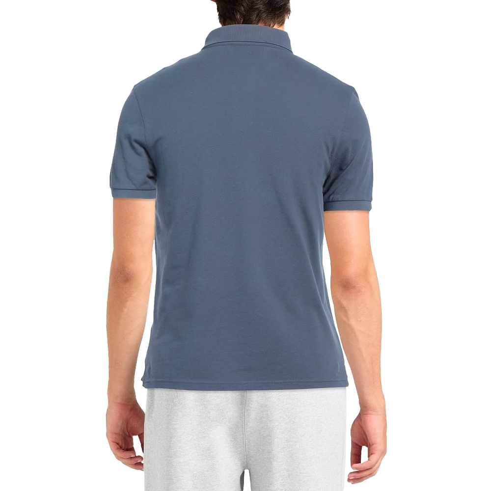 Polo en coton bleu Alpha Studio