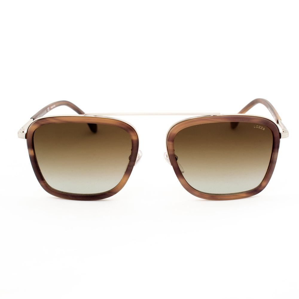 Lunettes de soleil en métal marron Lozza
