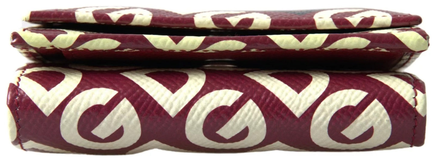 Portefeuille à rabat en cuir Dolce & Gabbana multicolore DG Logo Mania