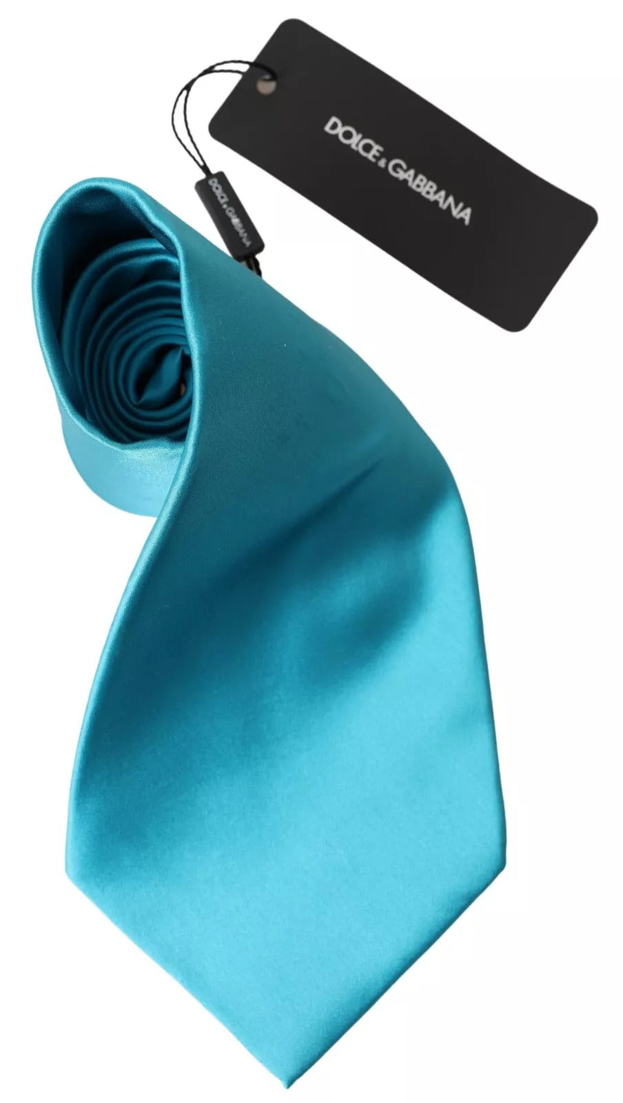 Cravate large pour homme Dolce & Gabbana bleu clair 100 % soie