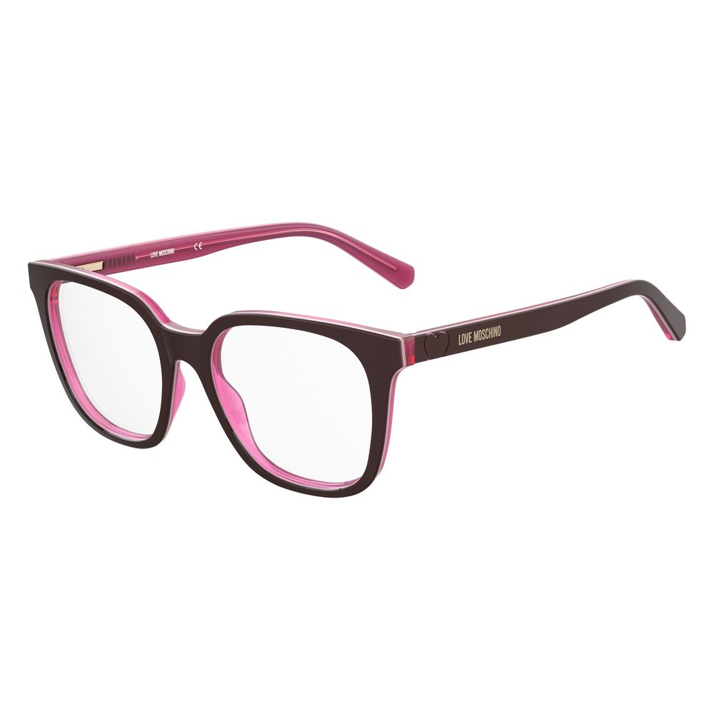 Love Moschino Burgundy Acetate Frames by Love Moschino