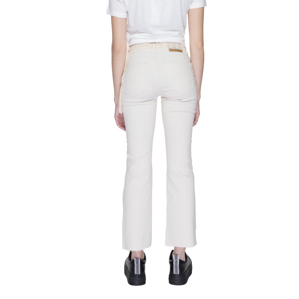 Jean bootcut en coton beige Vero Moda