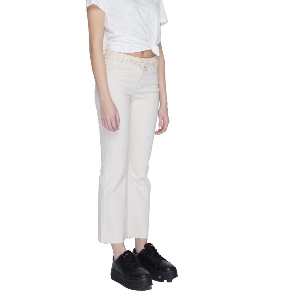 Jean bootcut en coton beige Vero Moda