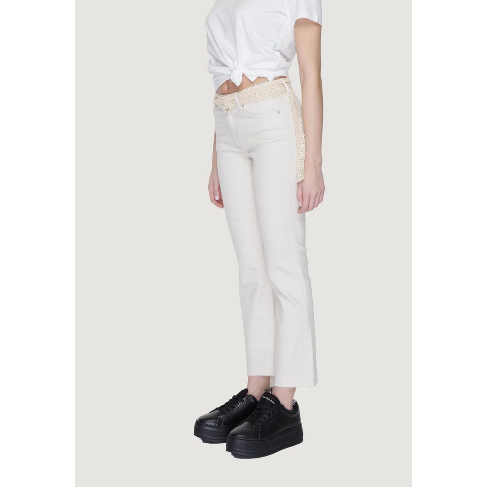 Jean bootcut en coton beige Vero Moda