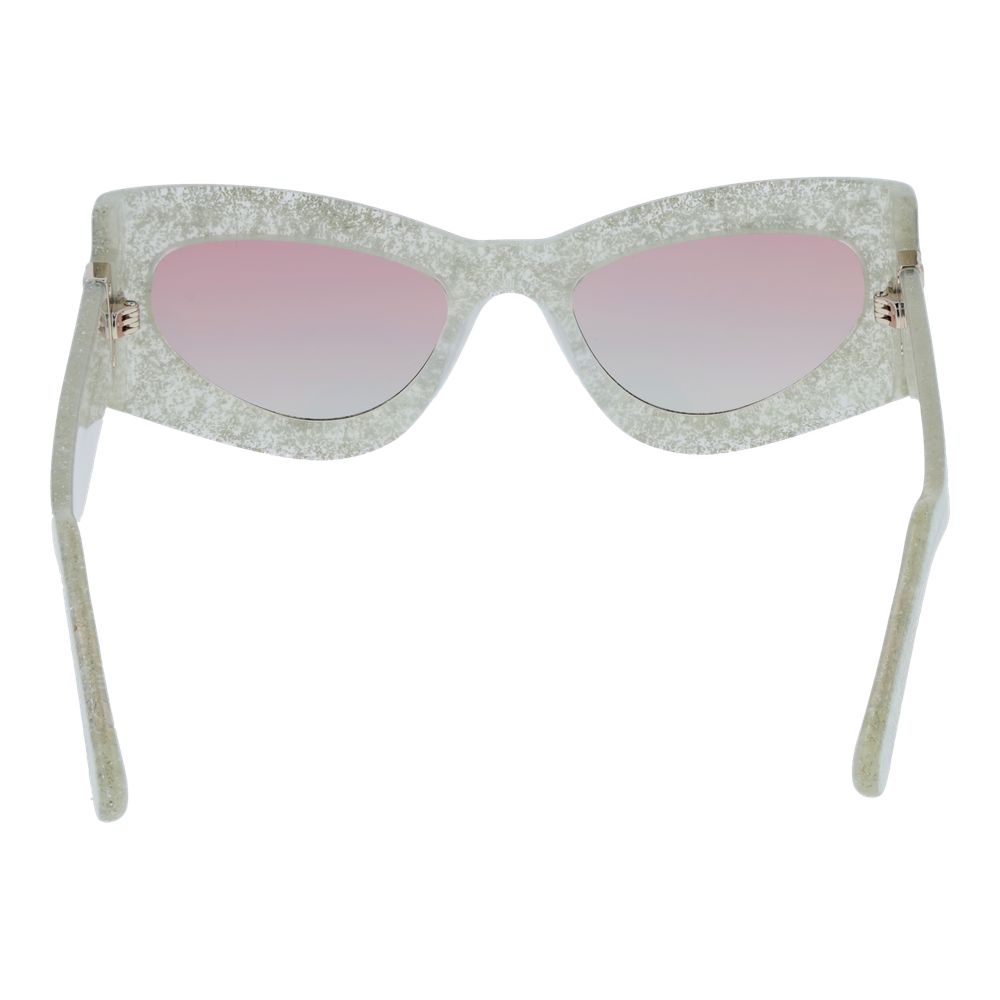 Lunettes de soleil unisexes argentées GCDS