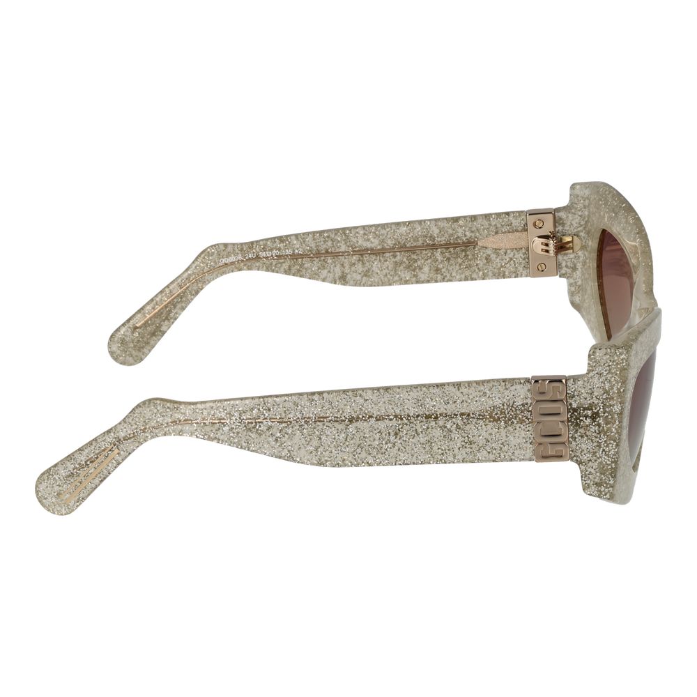 Lunettes de soleil unisexes argentées GCDS