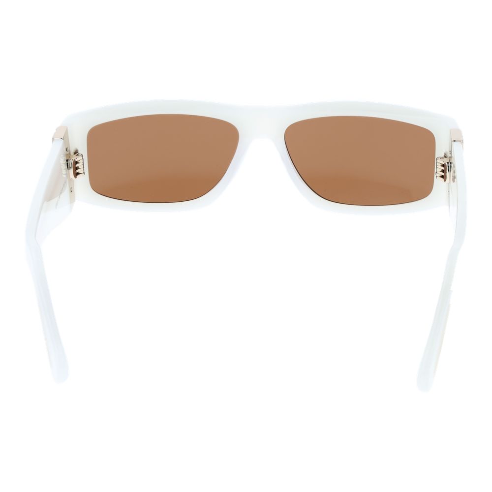 Lunettes de soleil unisexes blanches GCDS
