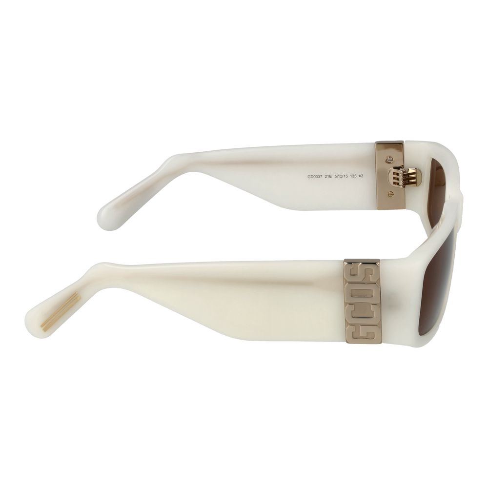 Lunettes de soleil unisexes blanches GCDS