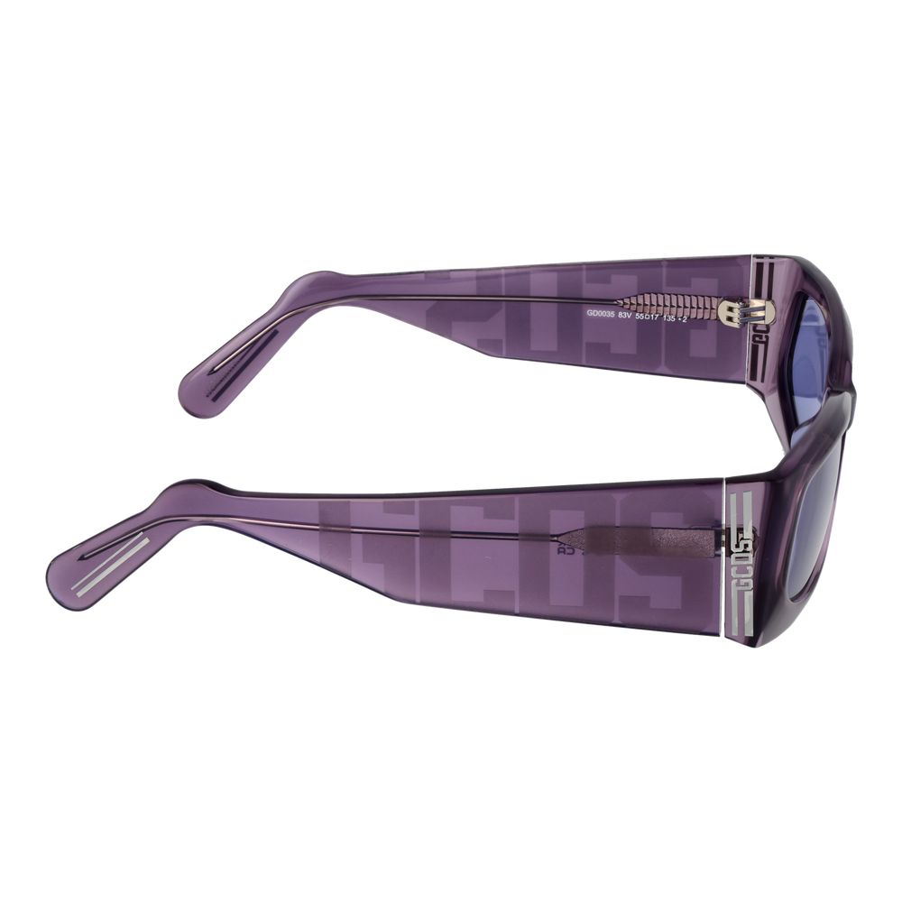 Lunettes de soleil unisexes violettes GCDS