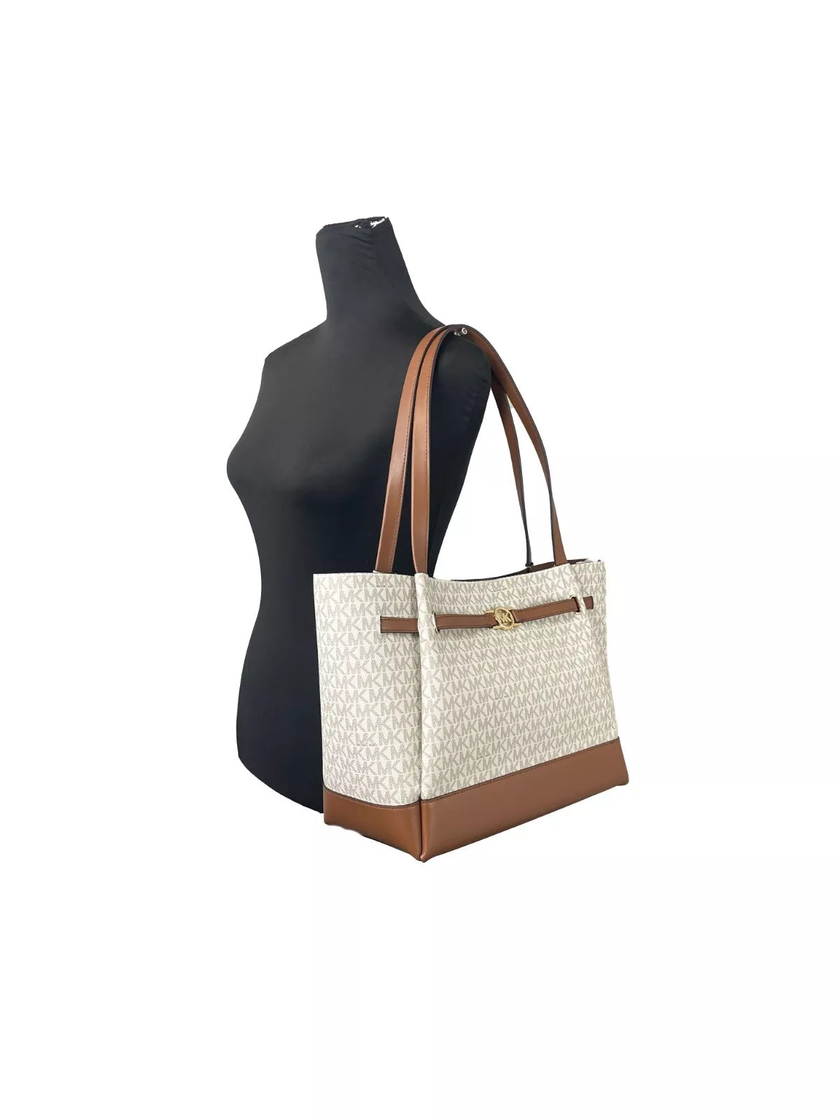 Grand sac fourre-tout à ceinture Michael Kors Reed, couleur vanille