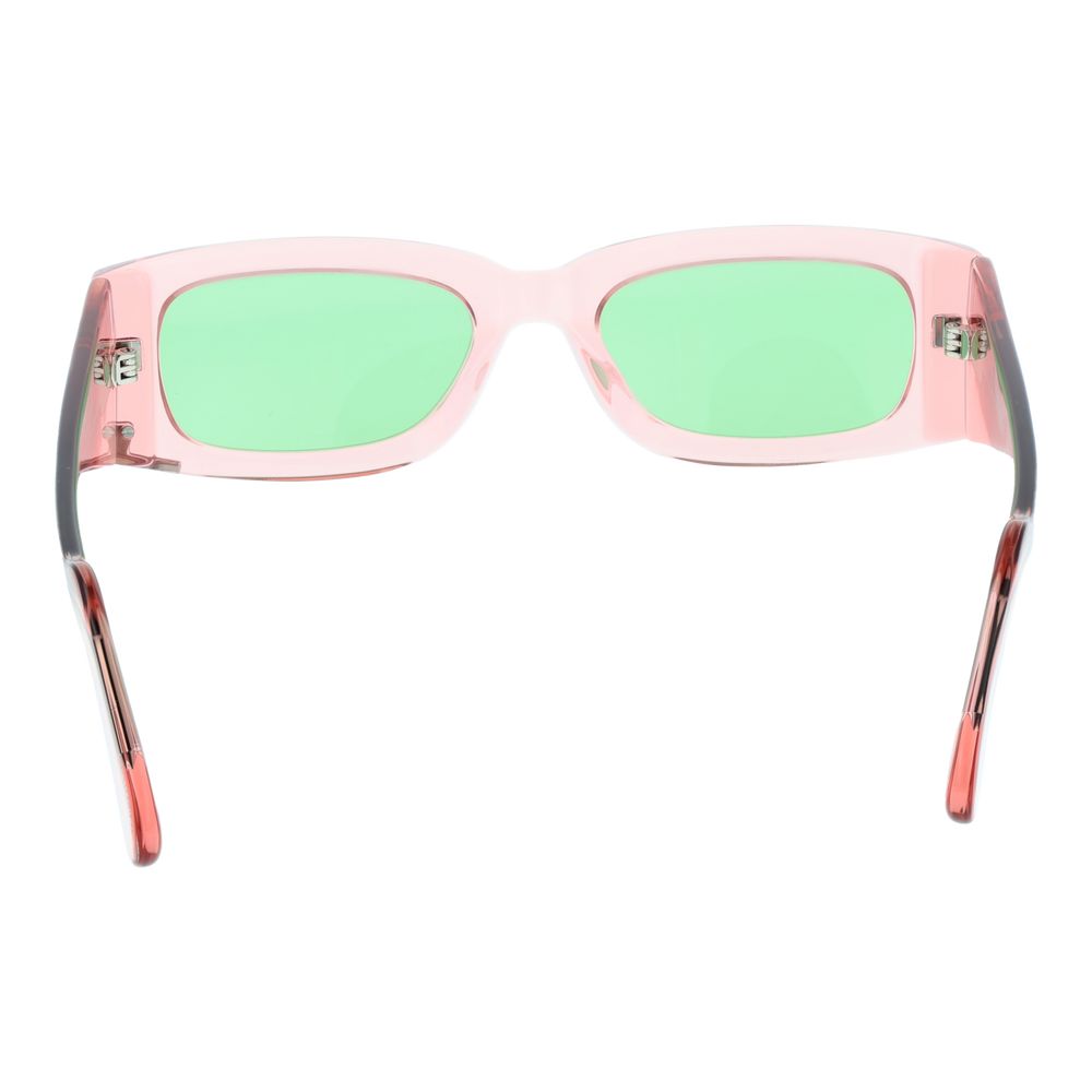 Lunettes de soleil unisexes roses GCDS