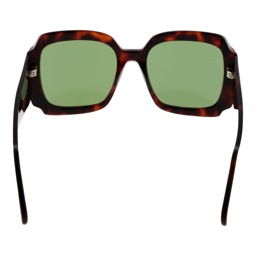 Lunettes de soleil unisexes marron GCDS