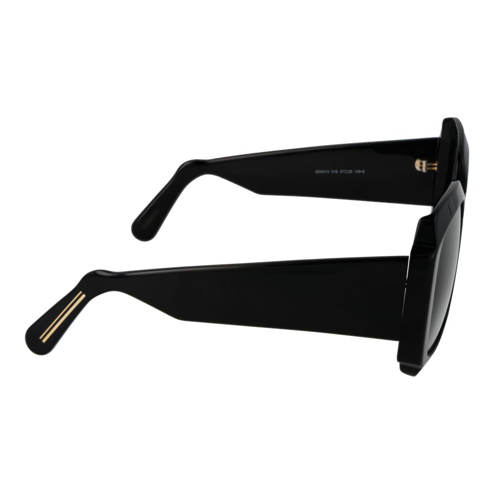 Lunettes de soleil unisexes noires GCDS