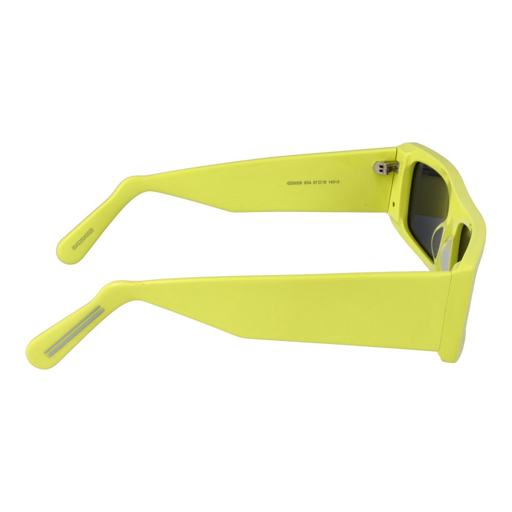Lunettes de soleil unisexes vertes GCDS
